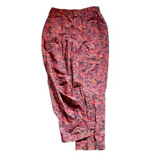 Gap jean style paisley jeans junior 15/16 tones hot pink purple lightweight